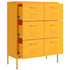 Lady Jillian -  Drawer Cabinet Mustard Yellow 80x35x101,5 cm Steel